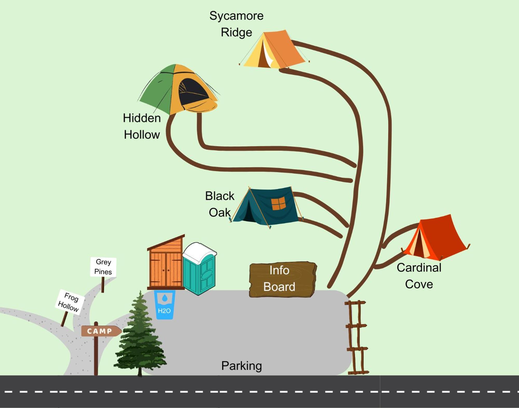 Cardinal Cove Campsite At Hocking Vacations - Tent Not Included Logan Exterior foto